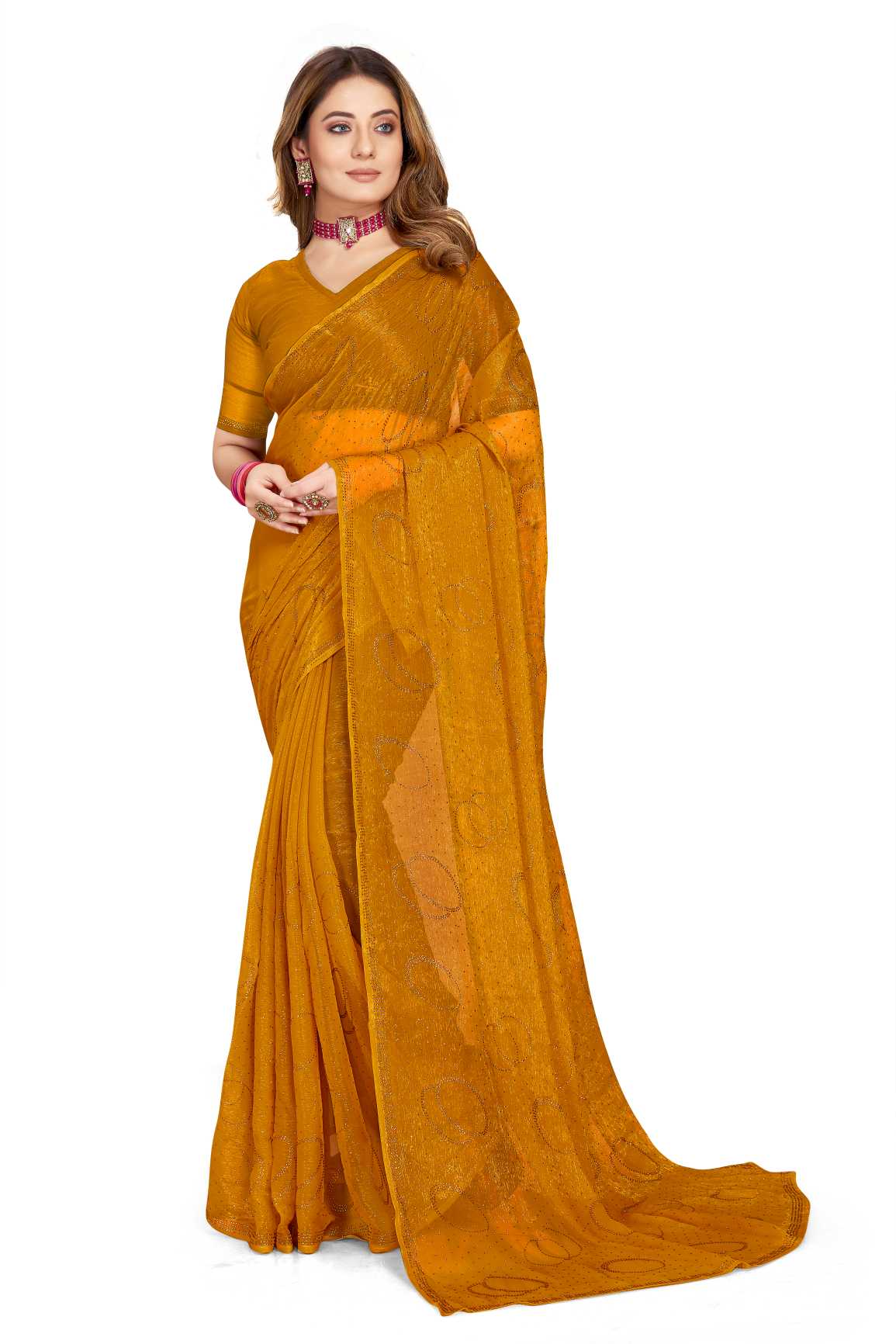 Georgette Silk saree