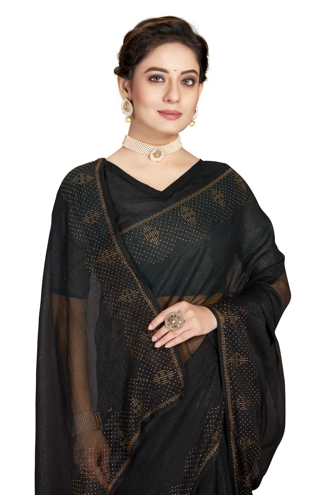 Georgette Silk saree