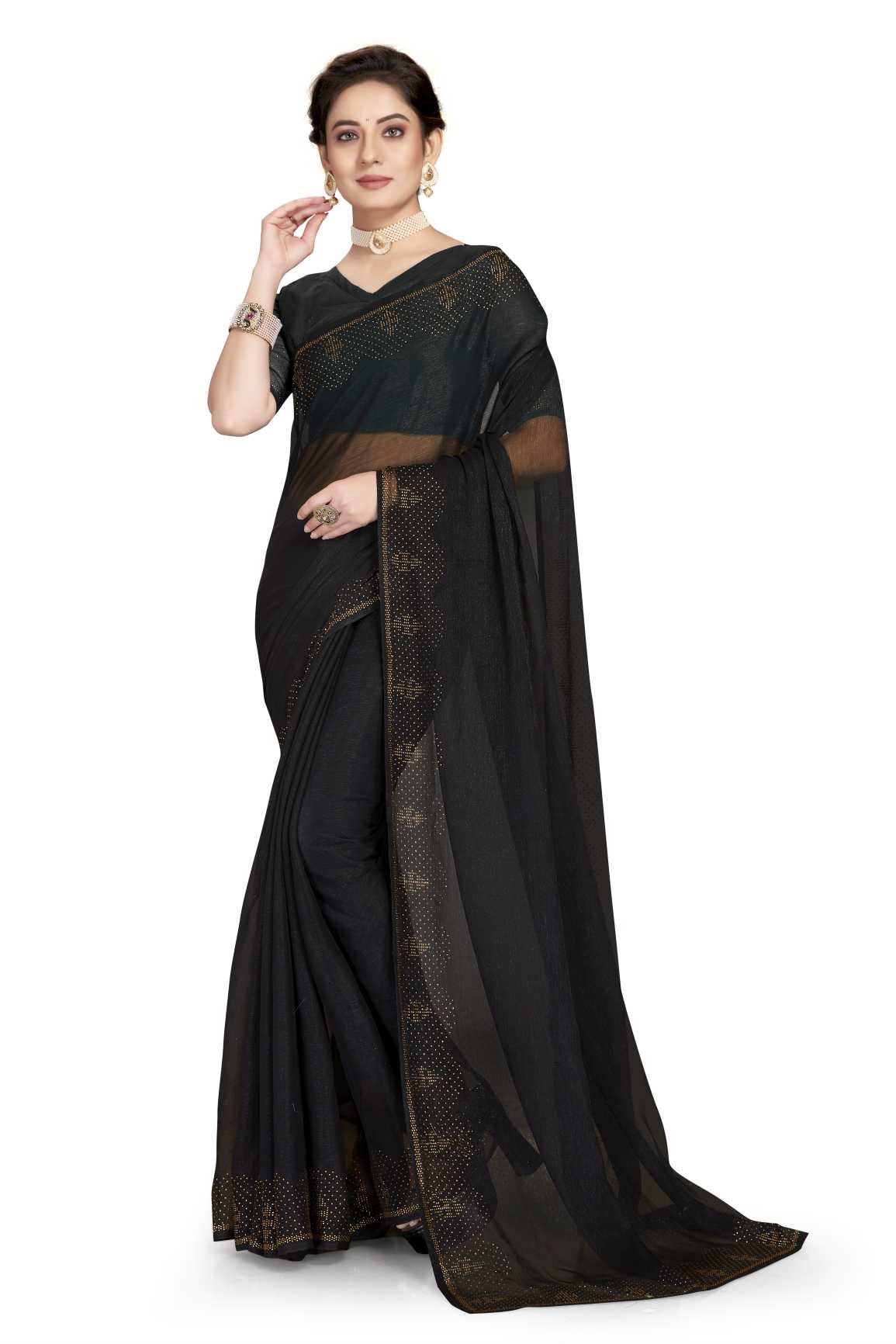 Georgette Silk saree