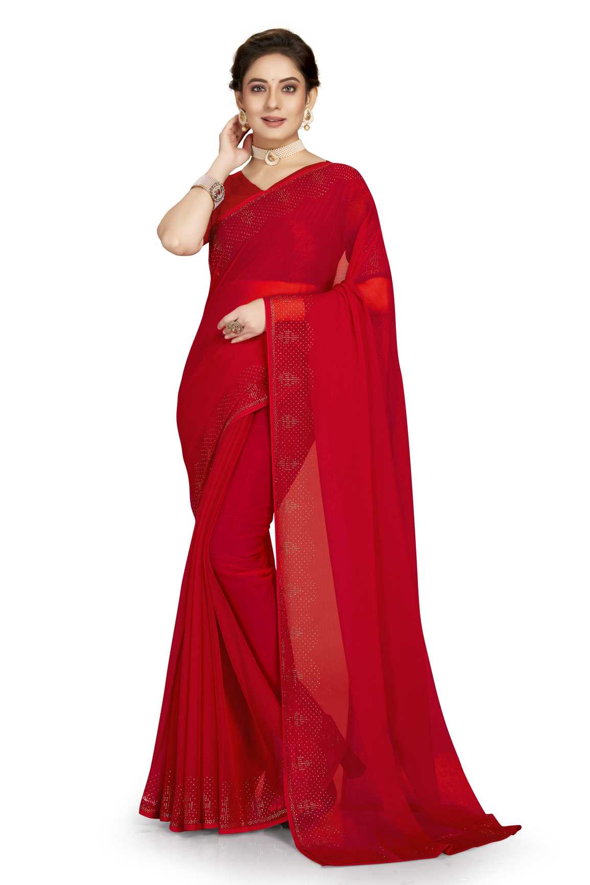 Georgette Silk saree