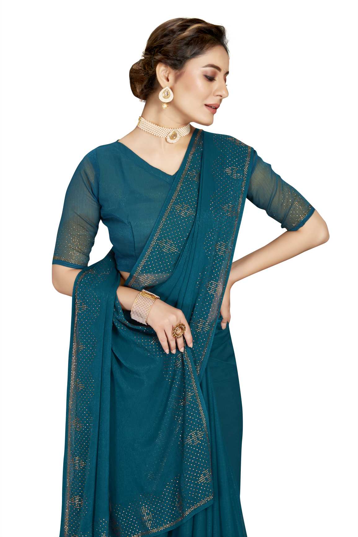 Georgette Silk saree