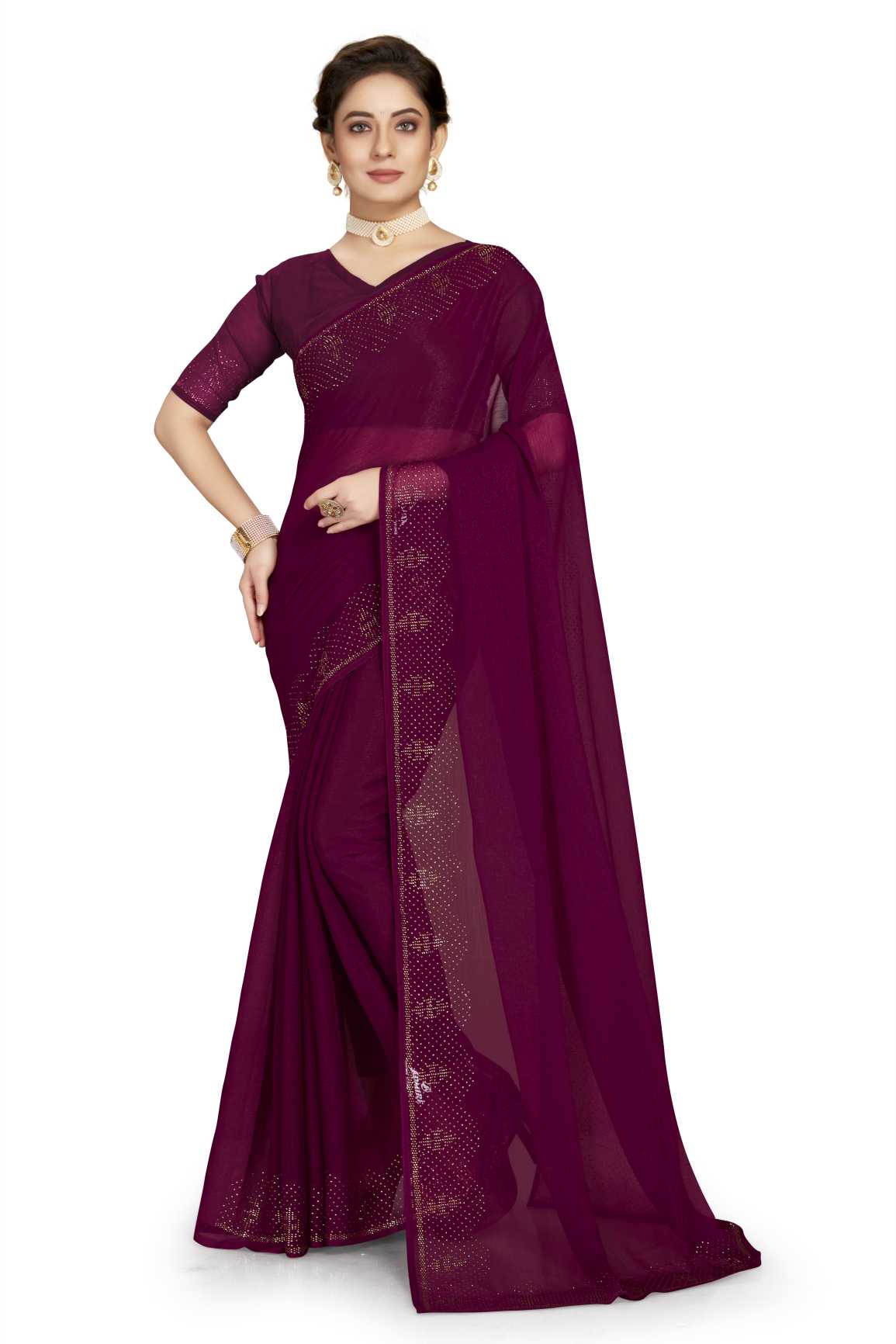 Georgette Silk saree