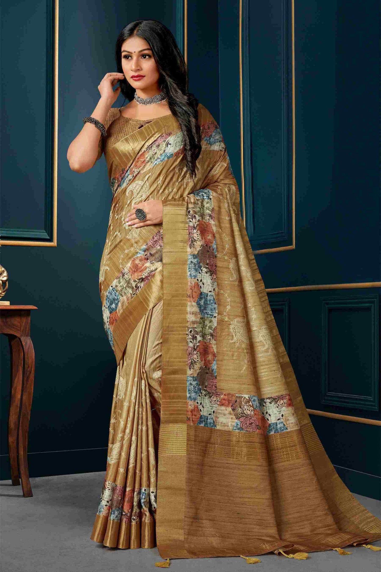 Catalog Designer Embroidery Work Saree