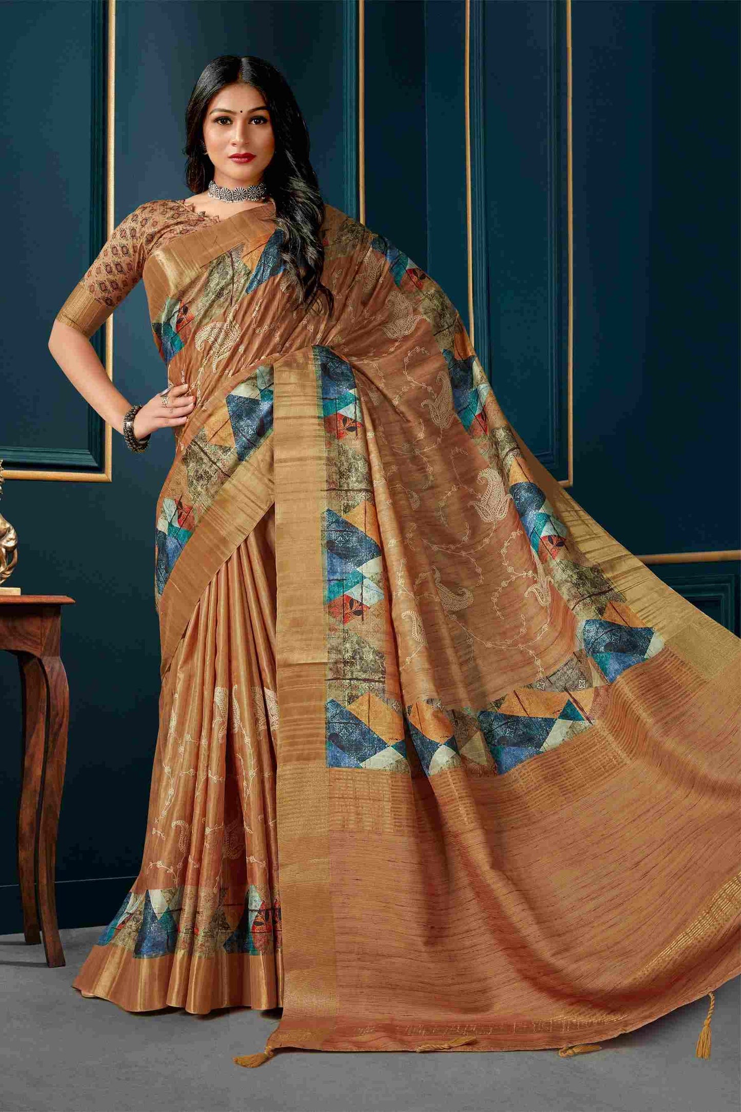 Catalog Designer Embroidery Work Saree