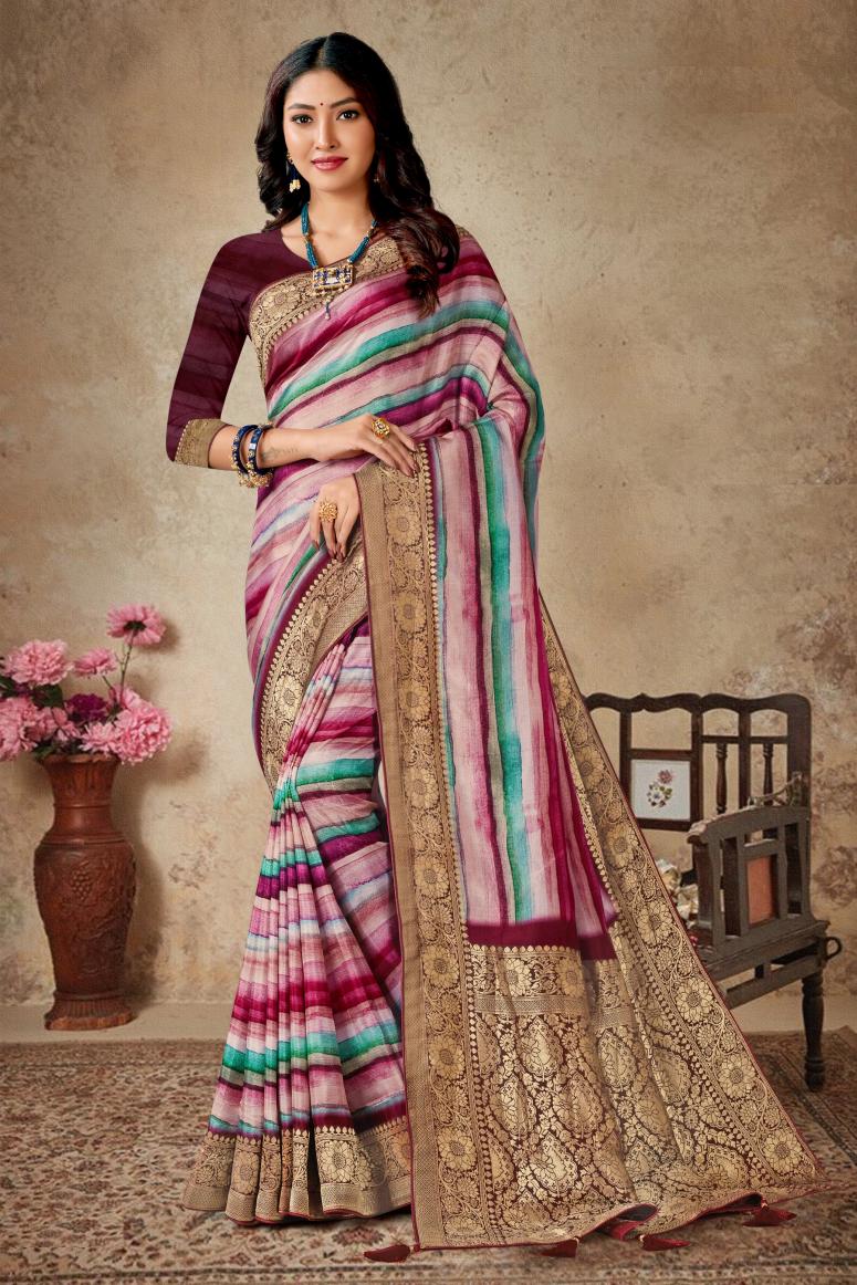 Catalog Designer Embroidery Work Saree