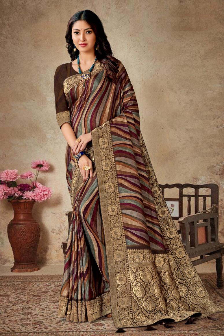 Catalog Designer Embroidery Work Saree