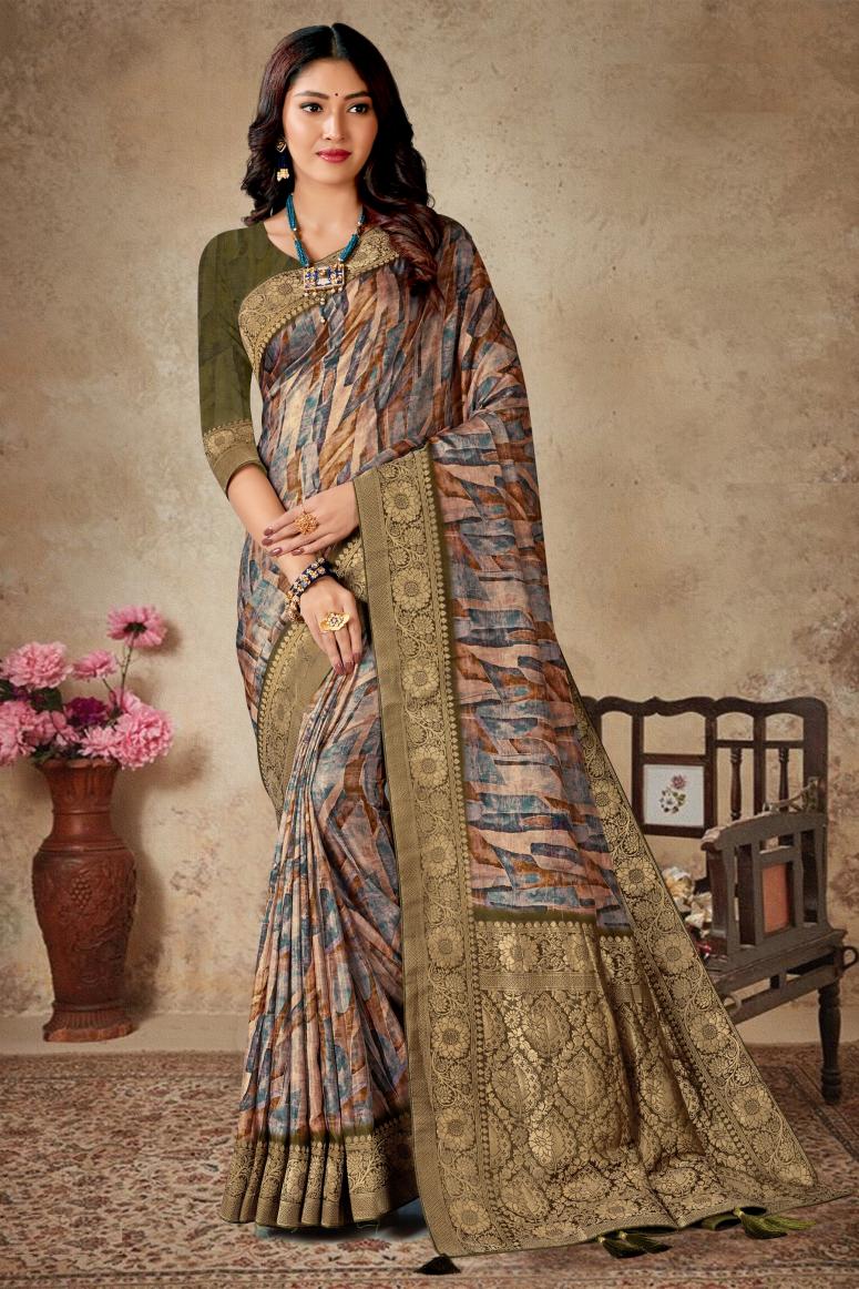 Catalog Designer Embroidery Work Saree