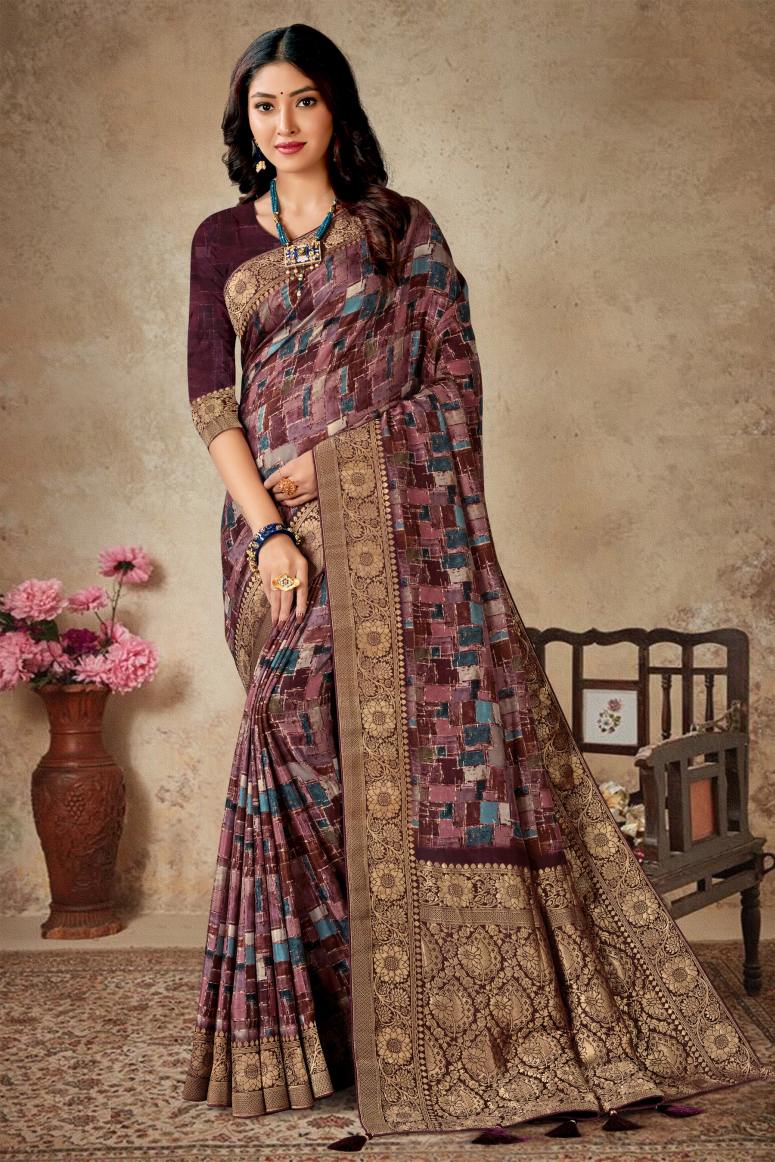 Catalog Designer Embroidery Work Saree