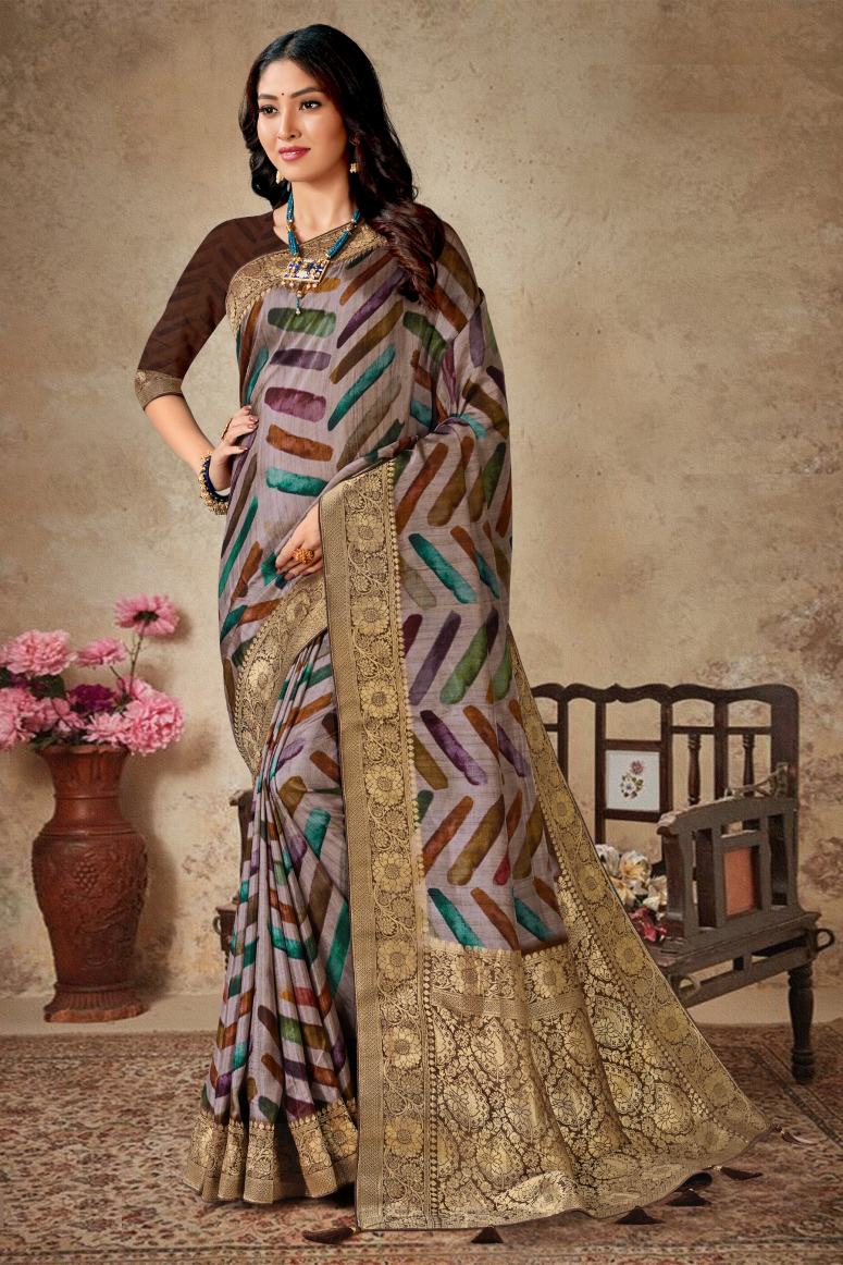 Catalog Designer Embroidery Work Saree