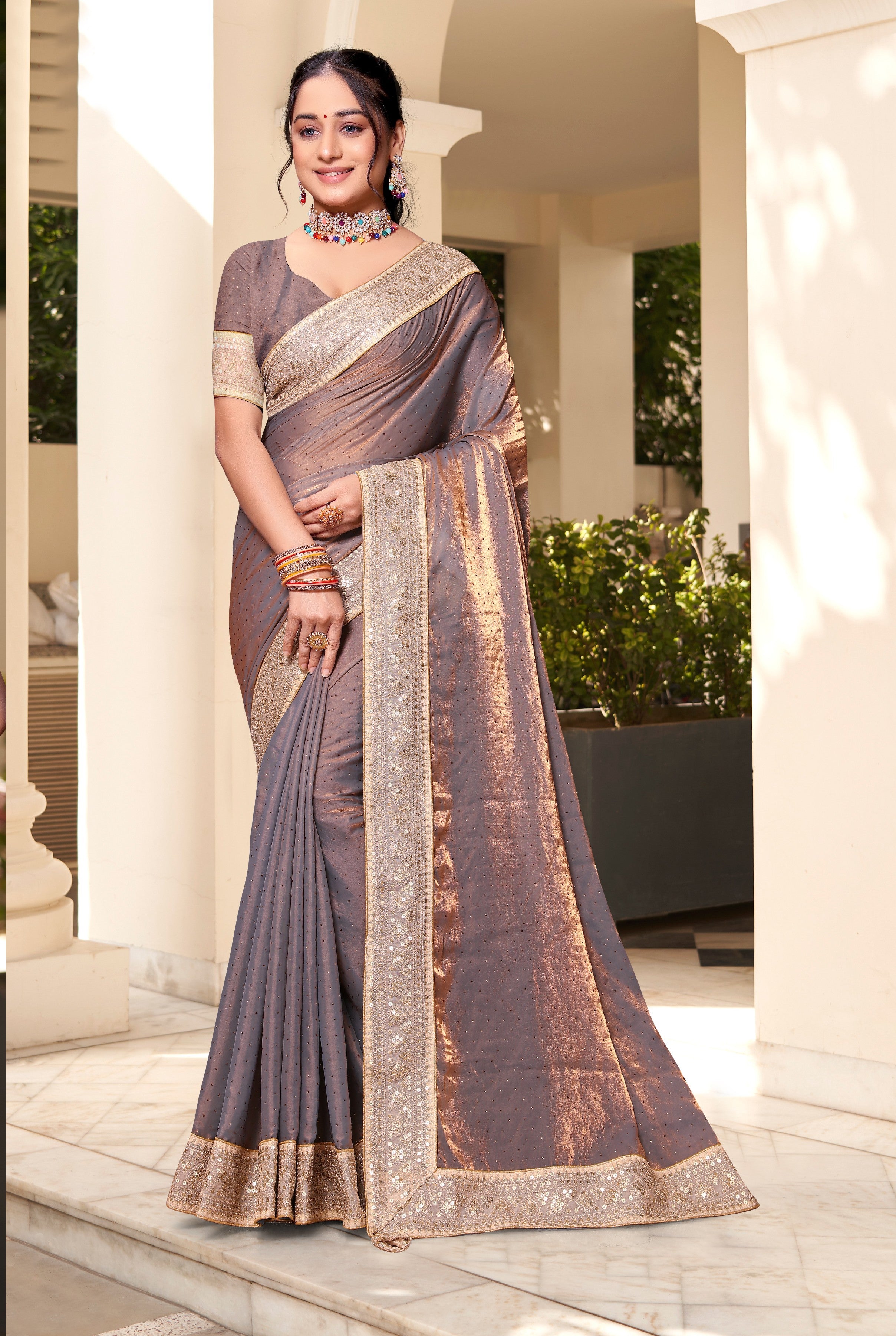 Scrumptious Rama Soft Silk Saree with Vestigial Blouse Piece –  LajreeDesigner