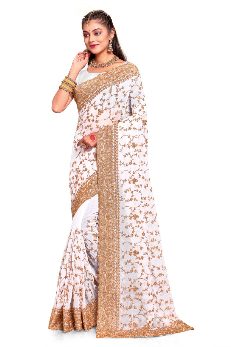 Georgette Silk Saree