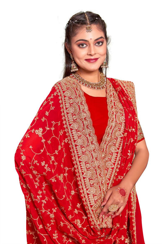 Georgette Silk Saree