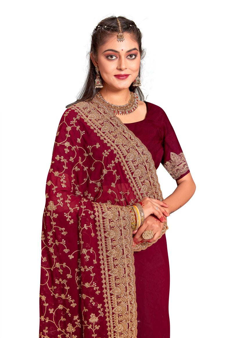 Georgette Silk Saree