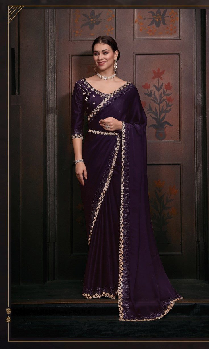 Georgette Silk saree