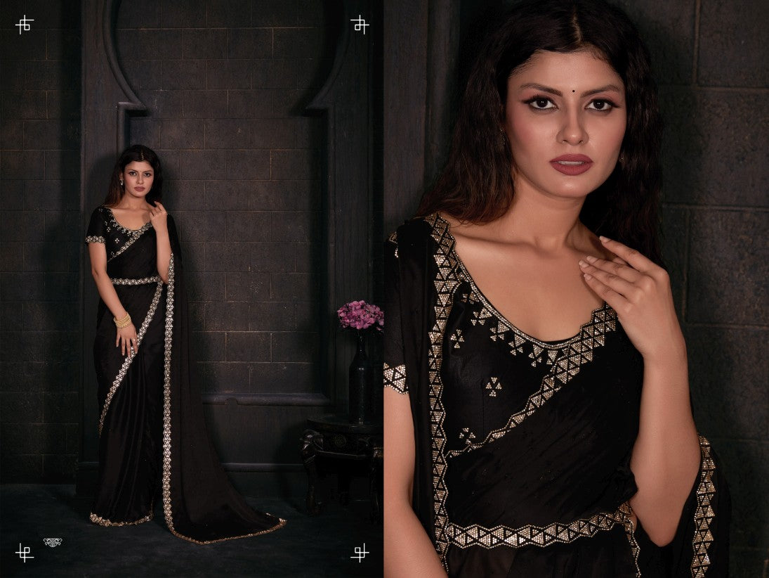 Georgette Silk saree