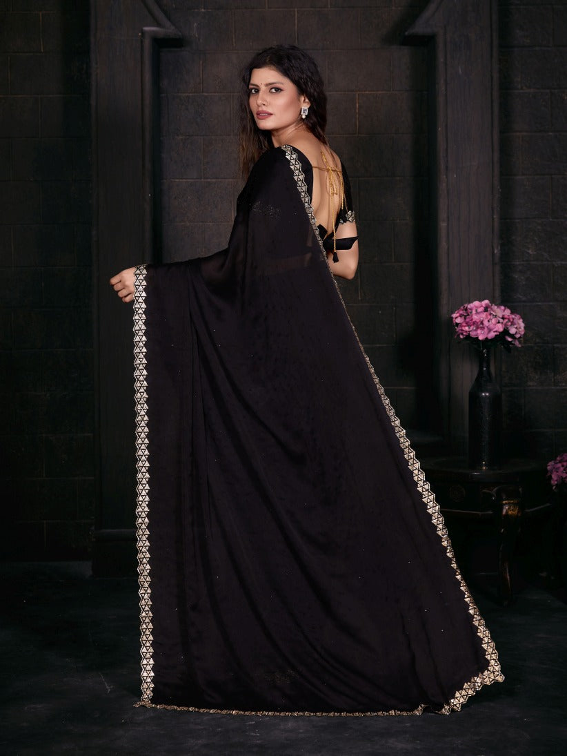 Georgette Silk saree