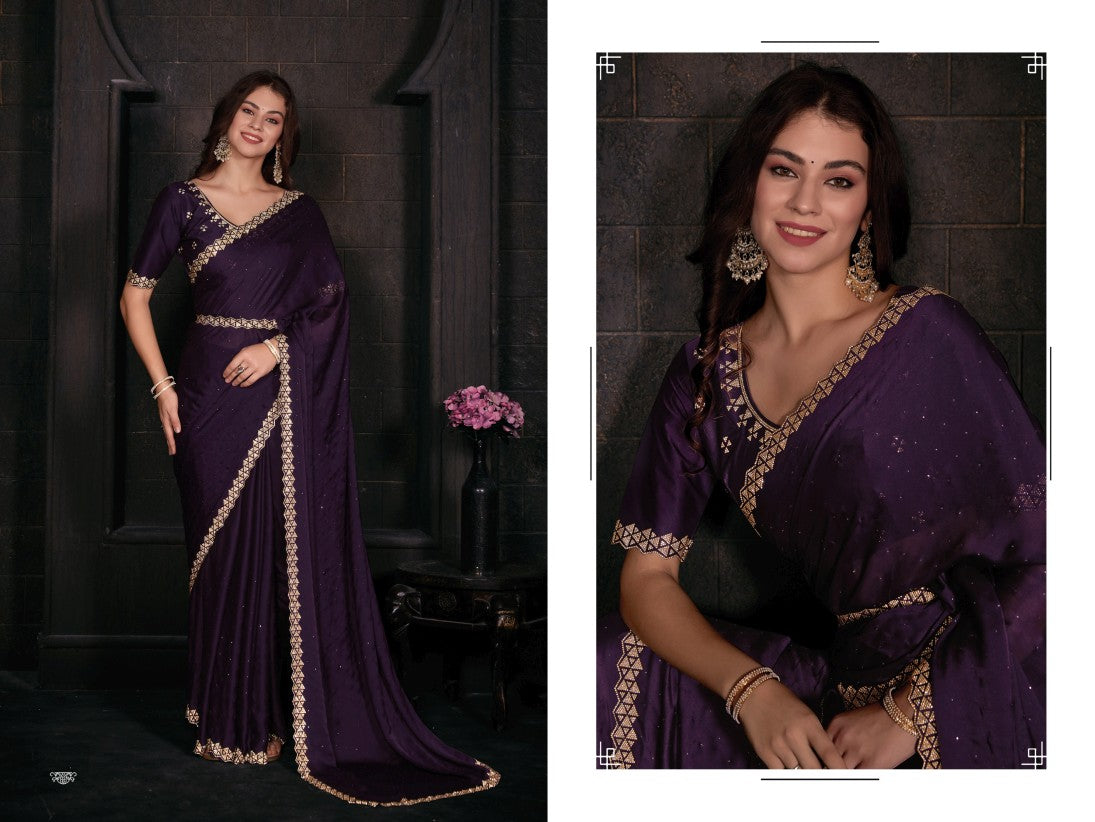 Georgette Silk saree