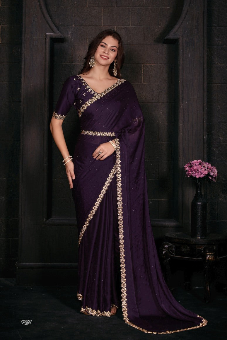 Georgette Silk saree