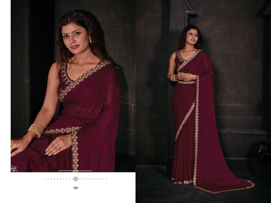 Georgette Silk saree