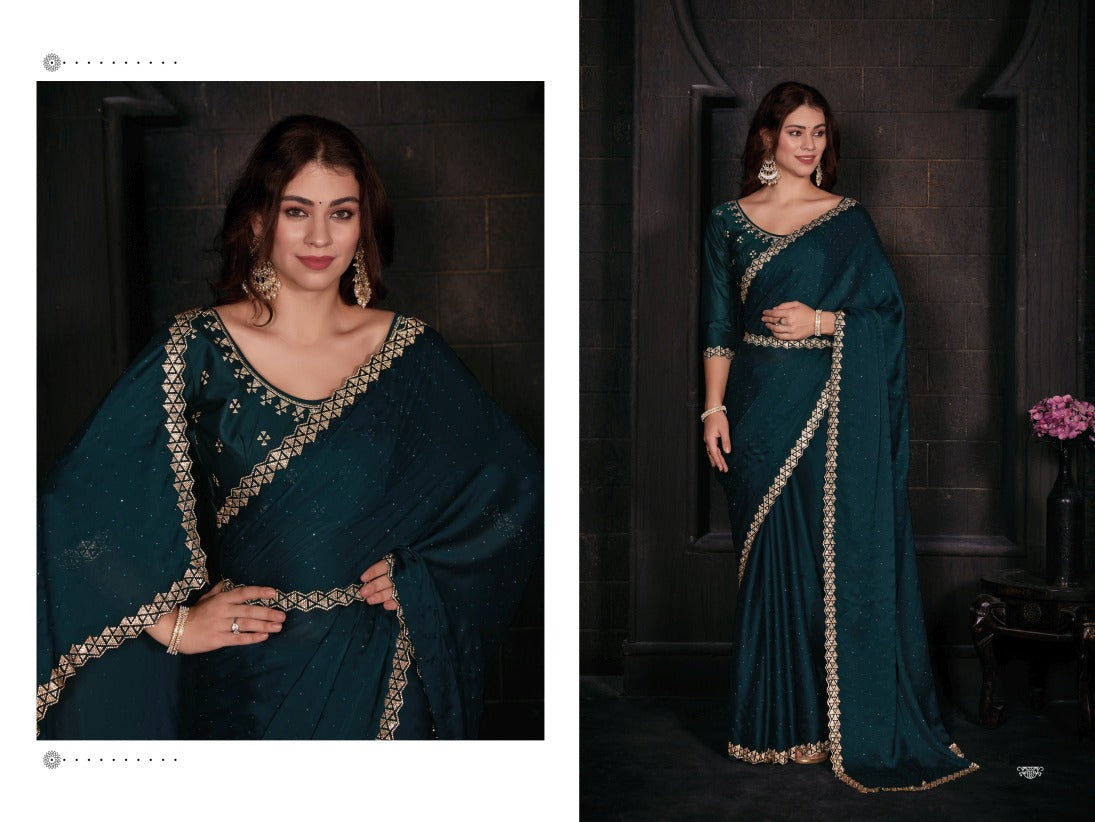 Georgette Silk saree