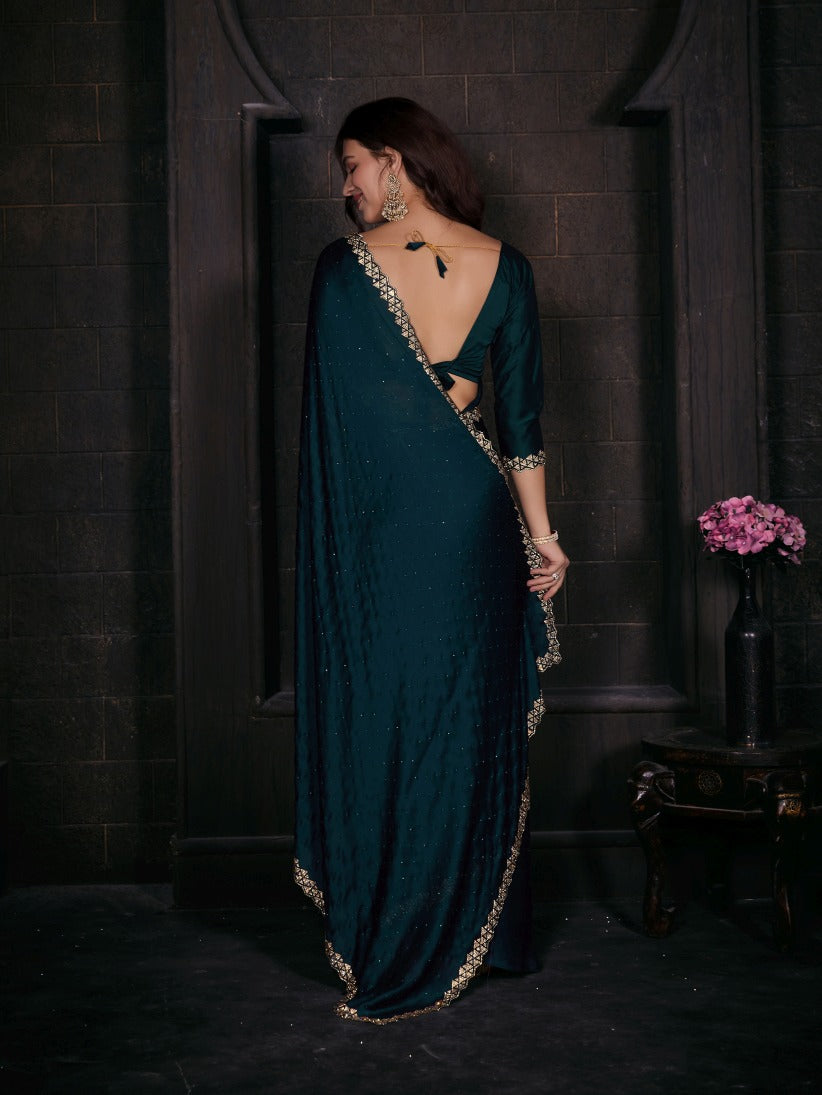 Georgette Silk saree