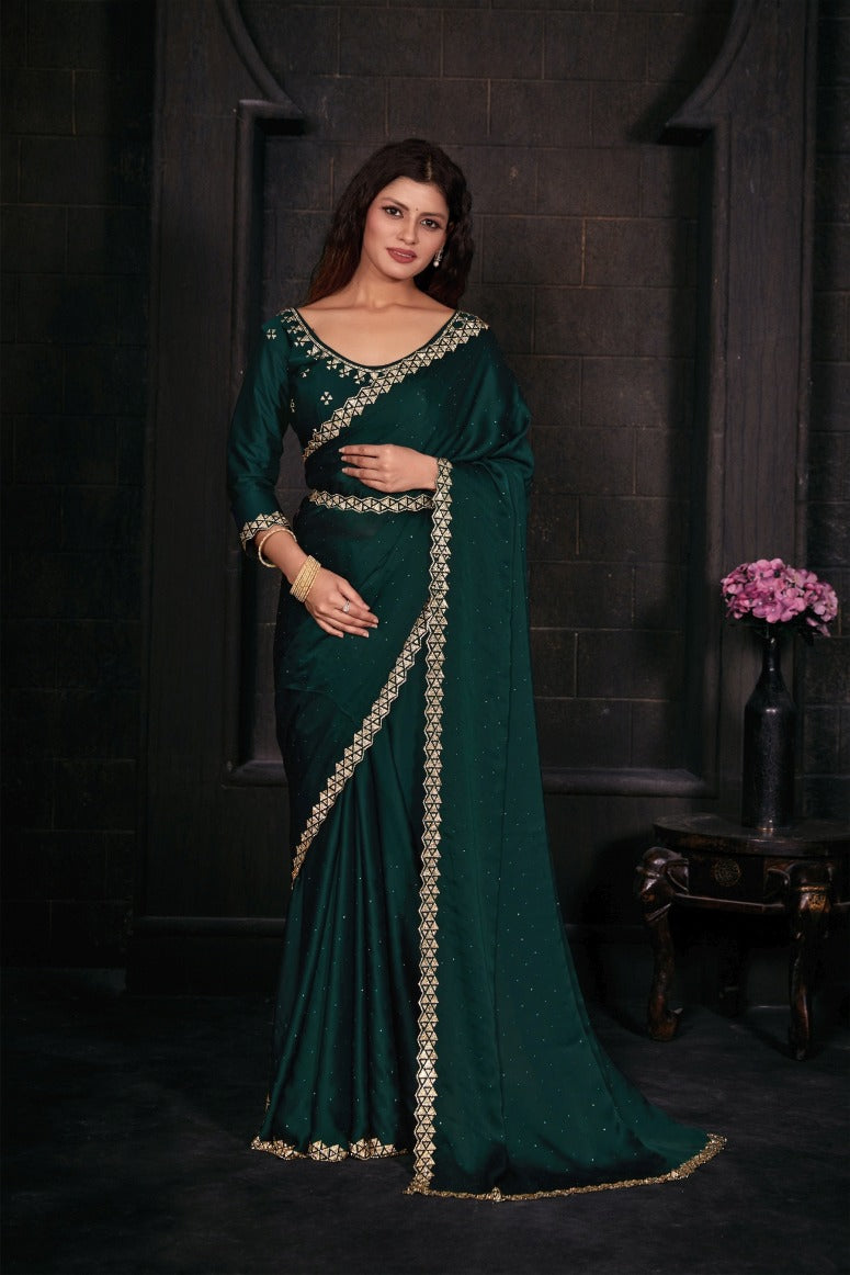 Georgette Silk saree