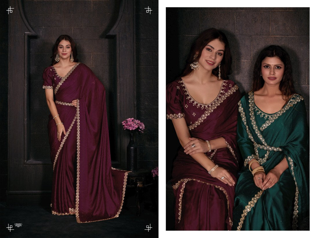 Georgette Silk saree