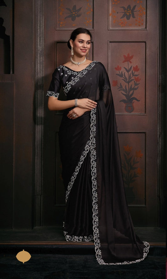 Georgette Silk saree