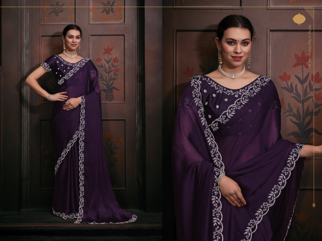 Georgette Silk saree