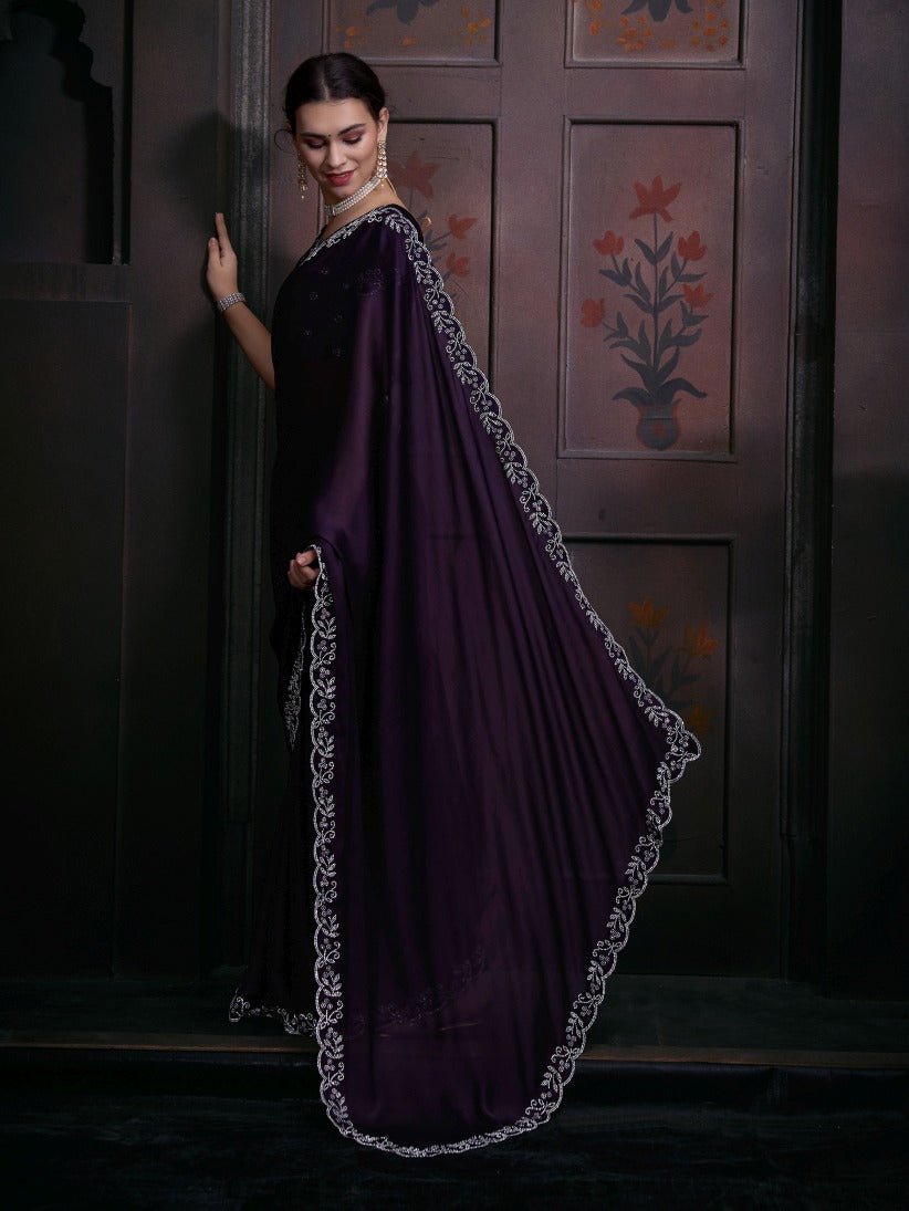 Georgette Silk saree