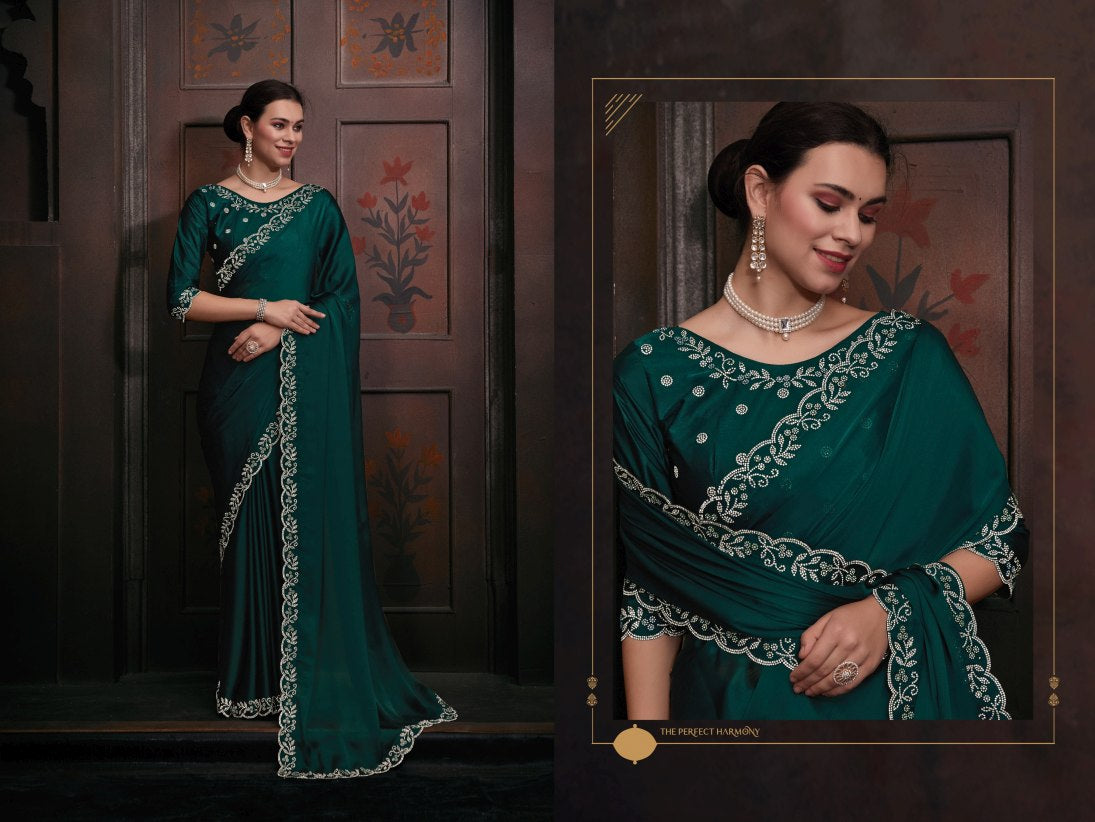 Georgette Silk saree