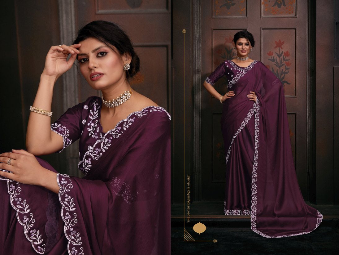 Georgette Silk saree