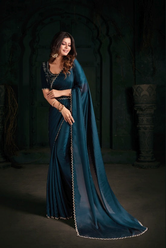 Pure Chiffon Silk Saree