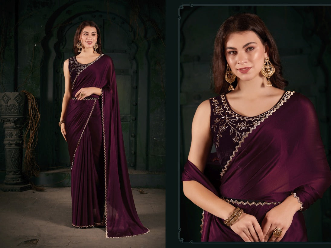 Pure Chiffon Silk Saree