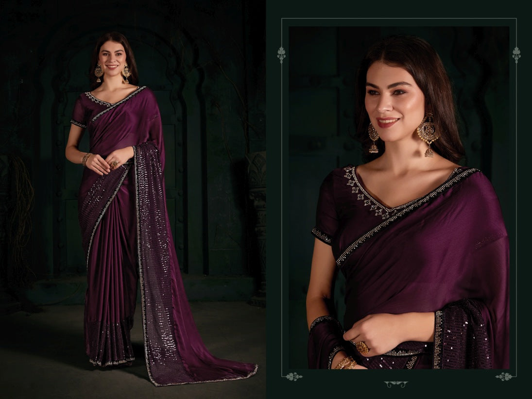 Pure Chiffon Silk Saree