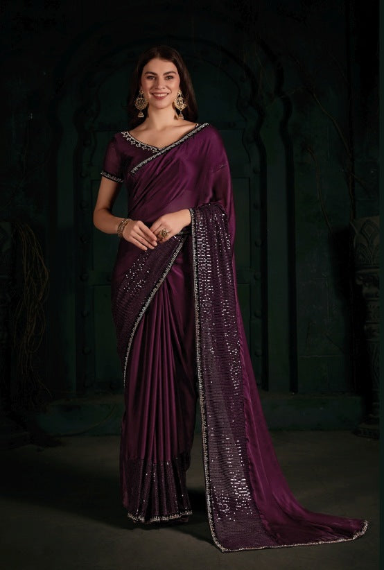 Pure Chiffon Silk Saree