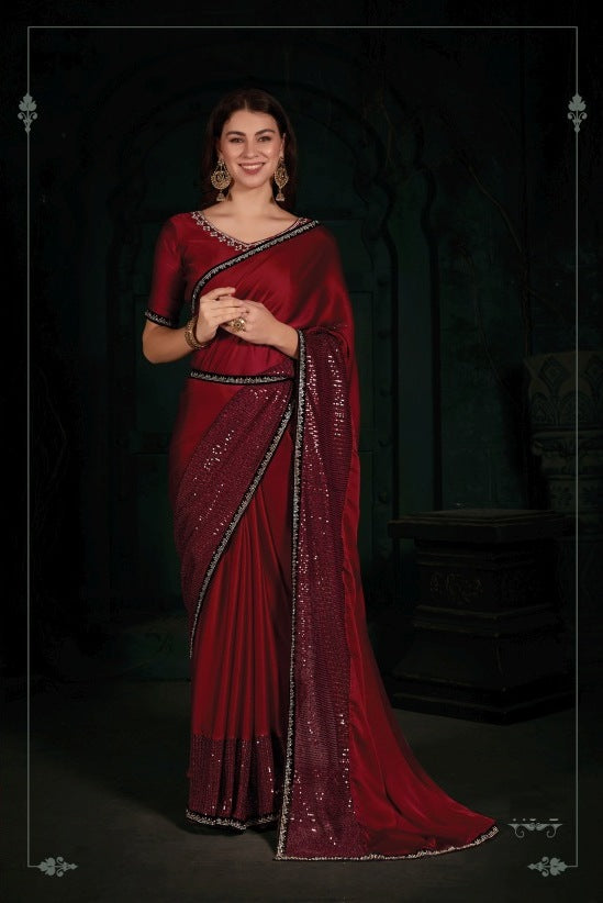 Pure Chiffon Silk Saree