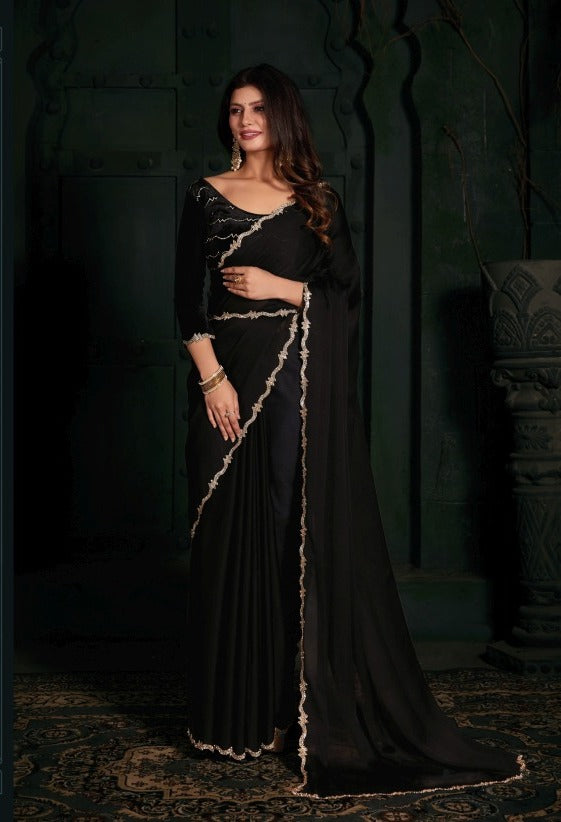 Pure Chiffon Silk Saree