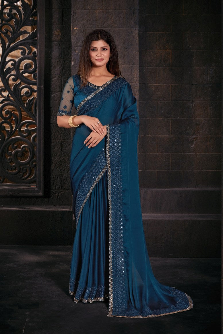 Pure Chiffon Silk Saree