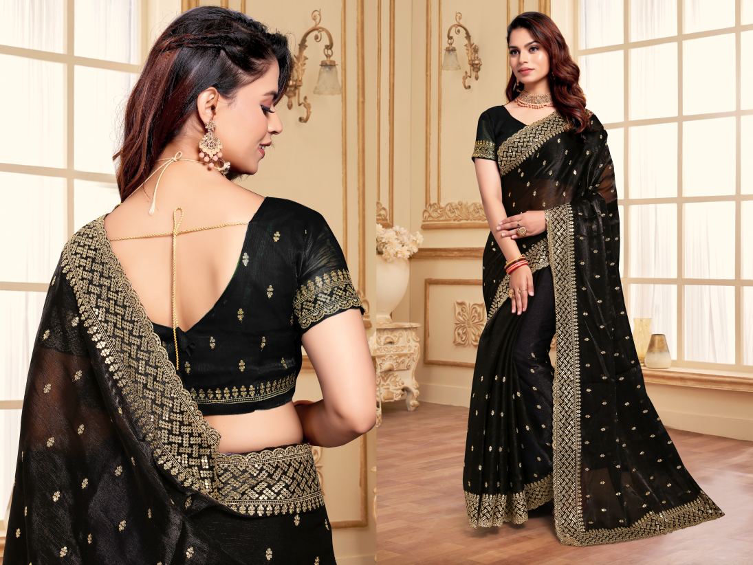 Catalog Designer Embroidery Work Saree