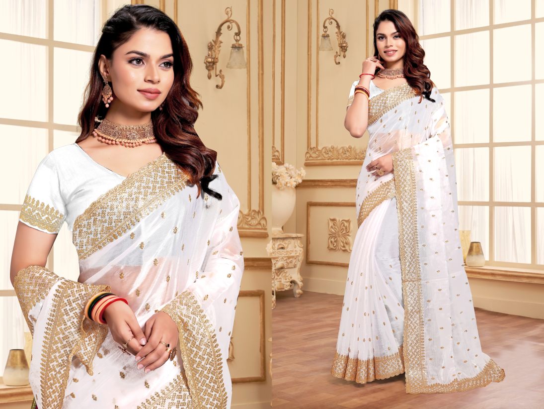 Catalog Designer Embroidery Work Saree