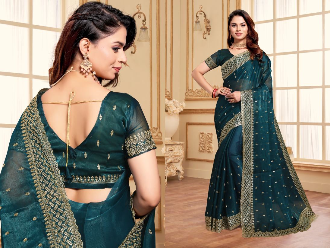 Catalog Designer Embroidery Work Saree