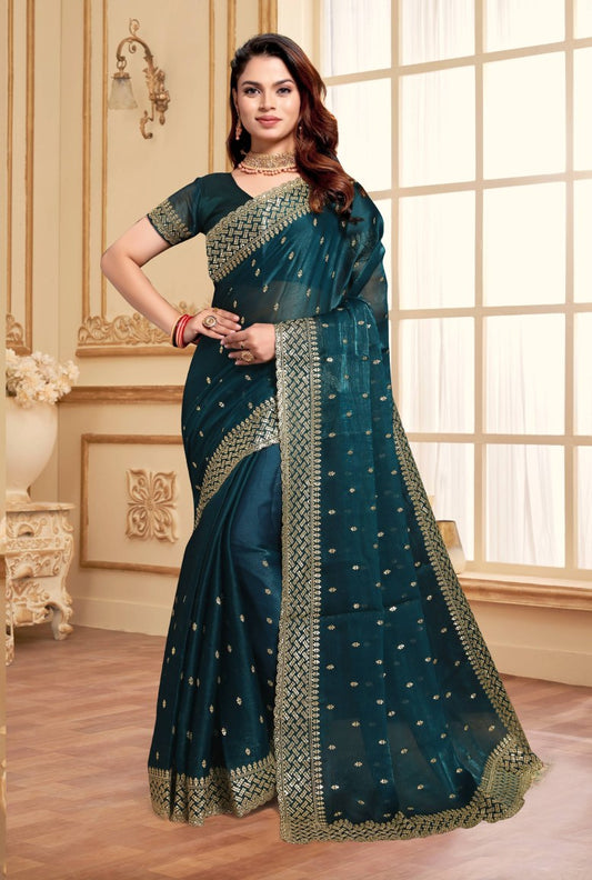 Catalog Designer Embroidery Work Saree