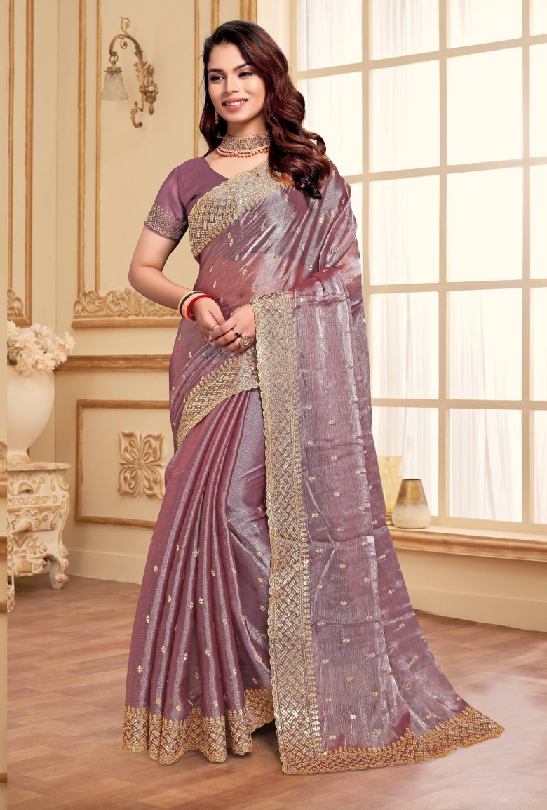 Catalog Designer Embroidery Work Saree