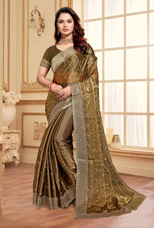 Catalog Designer Embroidery Work Saree