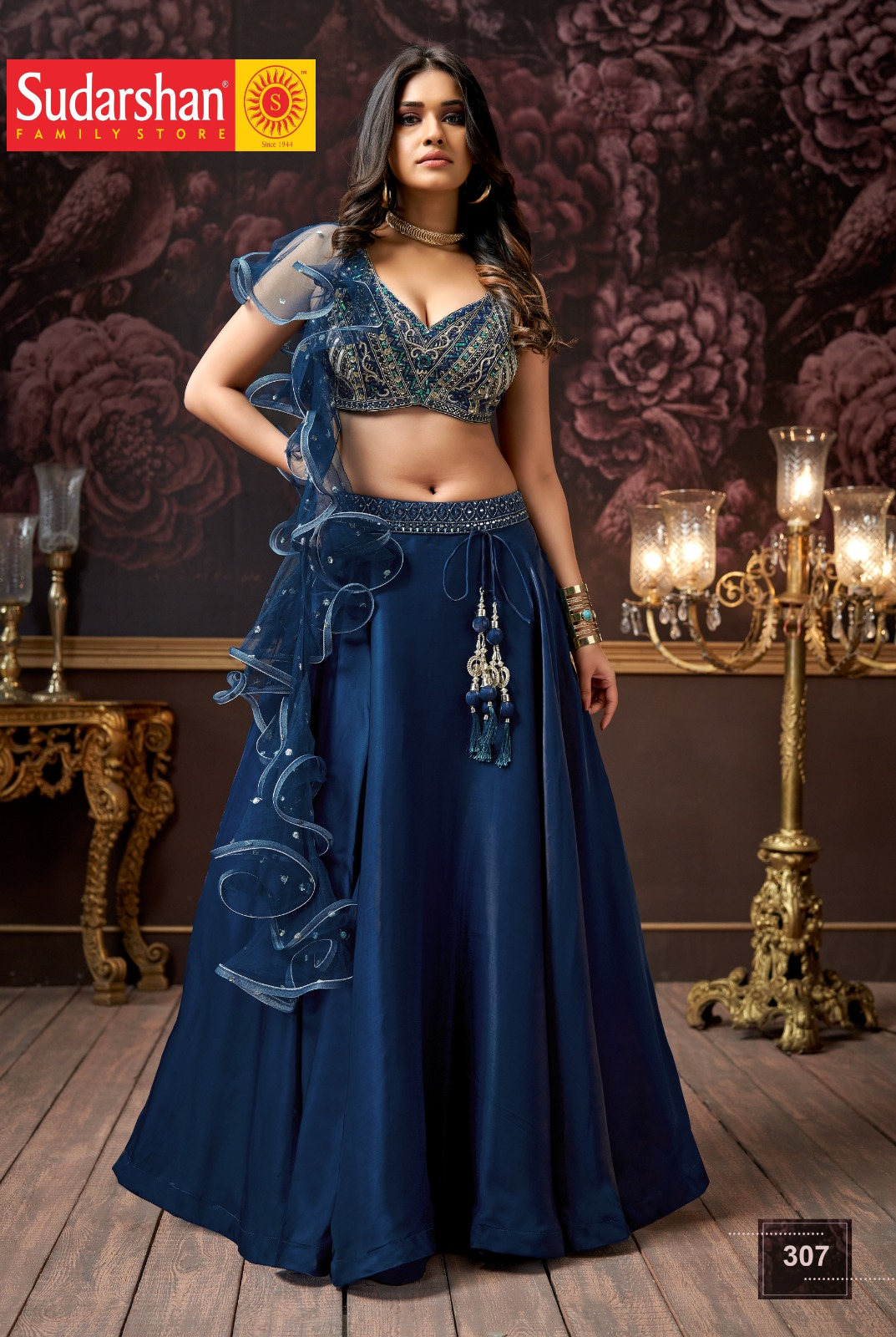 ReadyMade Lehenga Choli ( Crop Top )