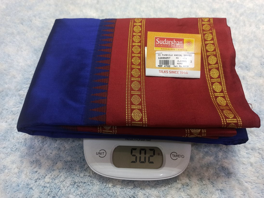 Pure kadial Silk Saree