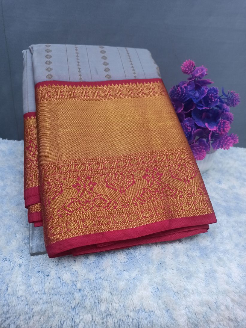 Pure kadial Silk Saree