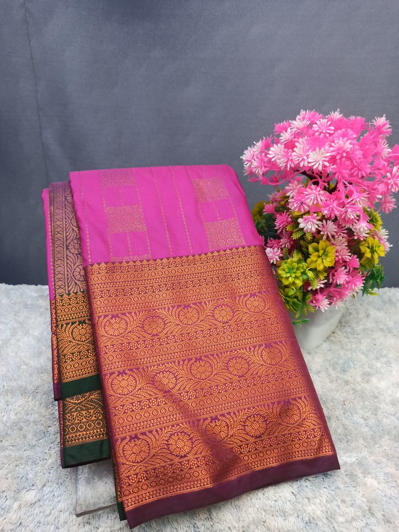 Pure kadial Silk Saree