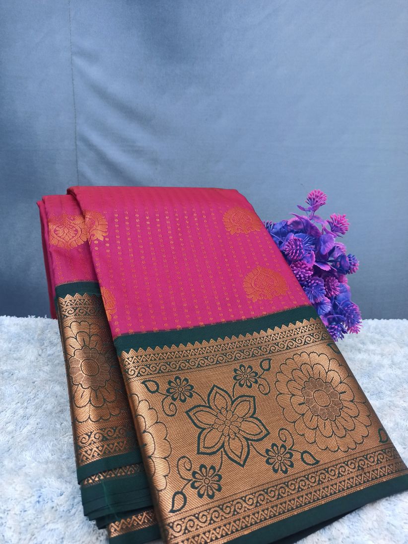 Pure kadial Silk Saree